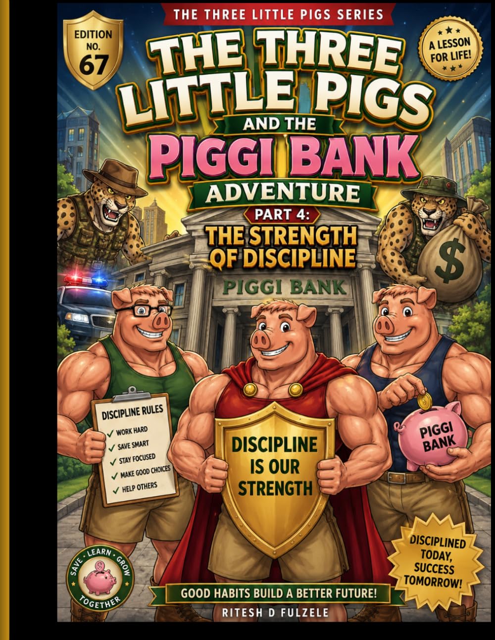 THE THREE LITTLE PIGS AND THE PIGGI BANK ADVENTURE PART 4 : THE STRENGTH OF DISCIPLINE: THE THREE LITTLE PIGS SERIES EDITION NO 67