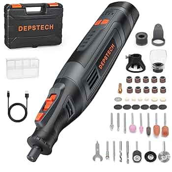 ミニルーター リューター 充電式 8V 5段変速43pcs 30000RPM Amazon.co.jp: DEPSTECH ミニルーター 8Vリューター 充電式