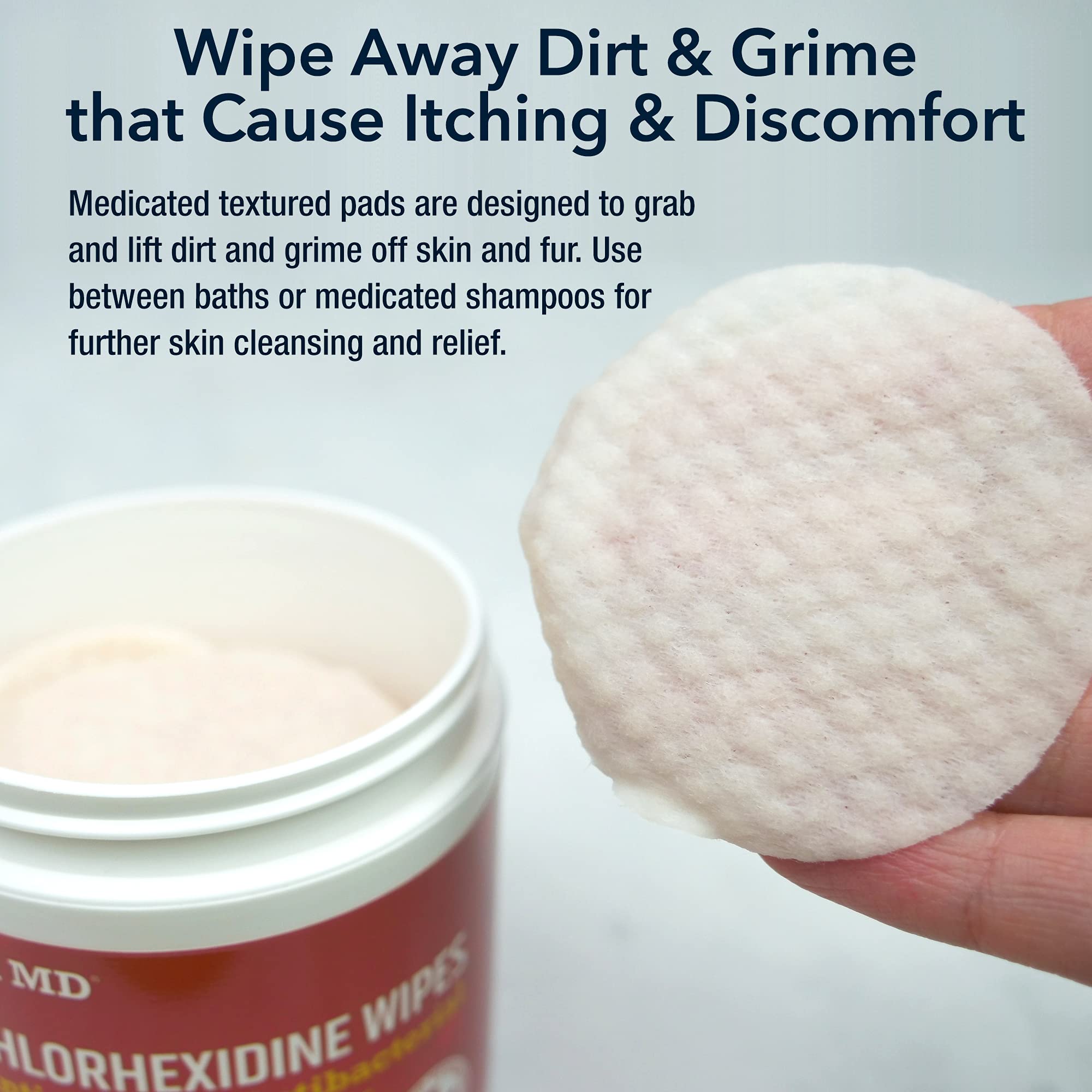 Pet MD Chlorhexidine Wipes for Dogs and Cats Cat and Dog Hot Spot