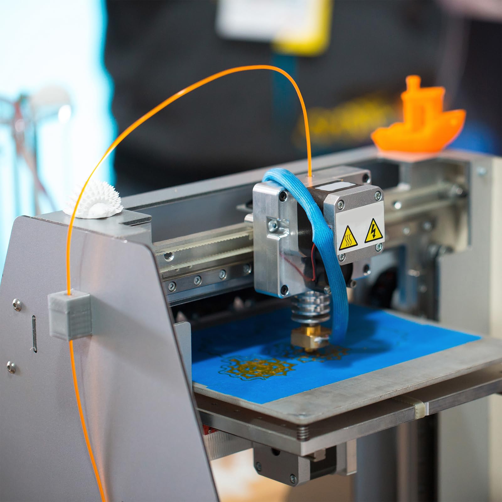 QUARKZMAN Filamento Per Stampante 3D PETG, 1.75mm 1KG Alta Precisione Resistente All'umidità Superiore Tenacità Filamento Lucido Bianco Per Stampanti.