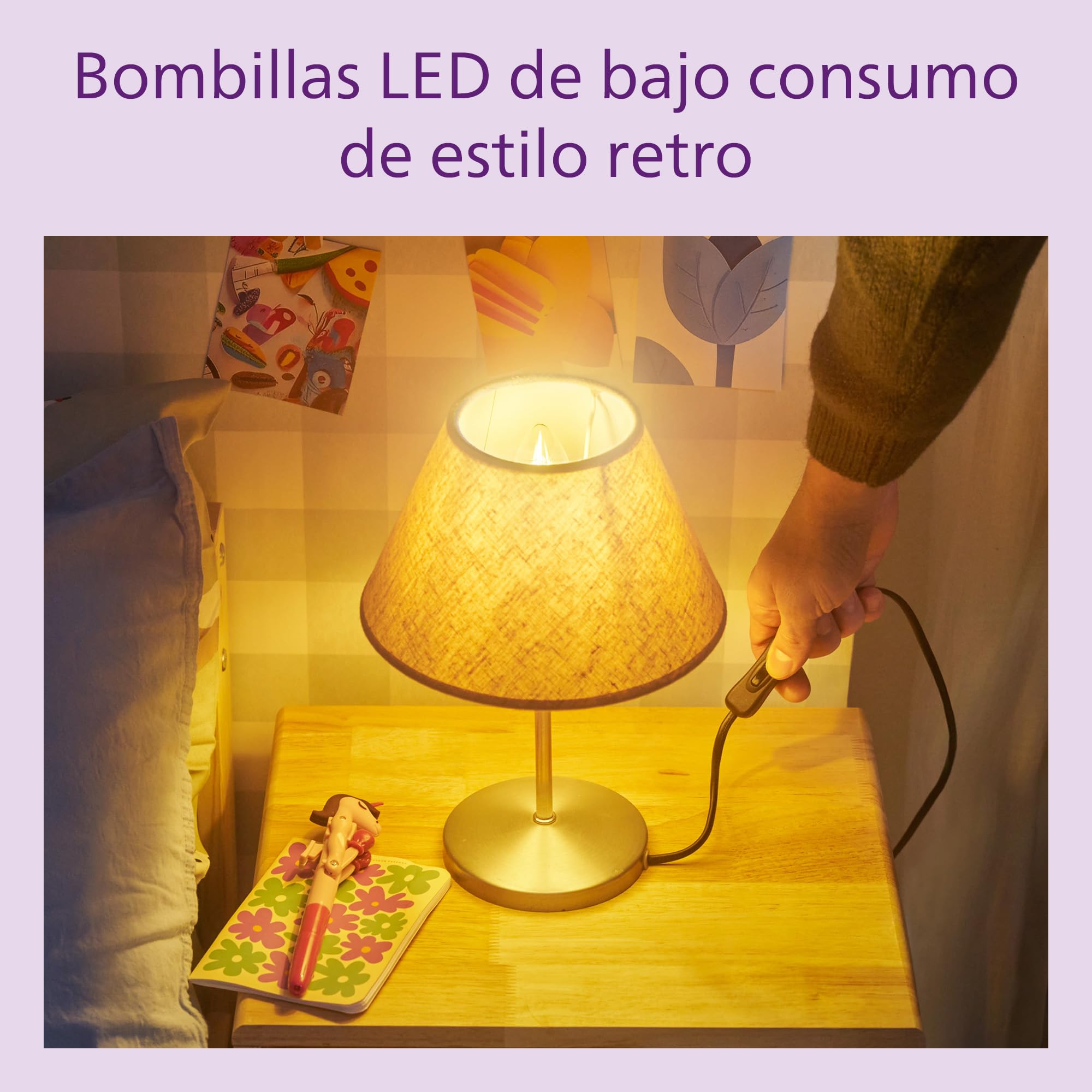 Philips - Bombilla LED Cristal, 200W, E27, Estándar, Mate, Luz Blanca Cálida, No Regulable