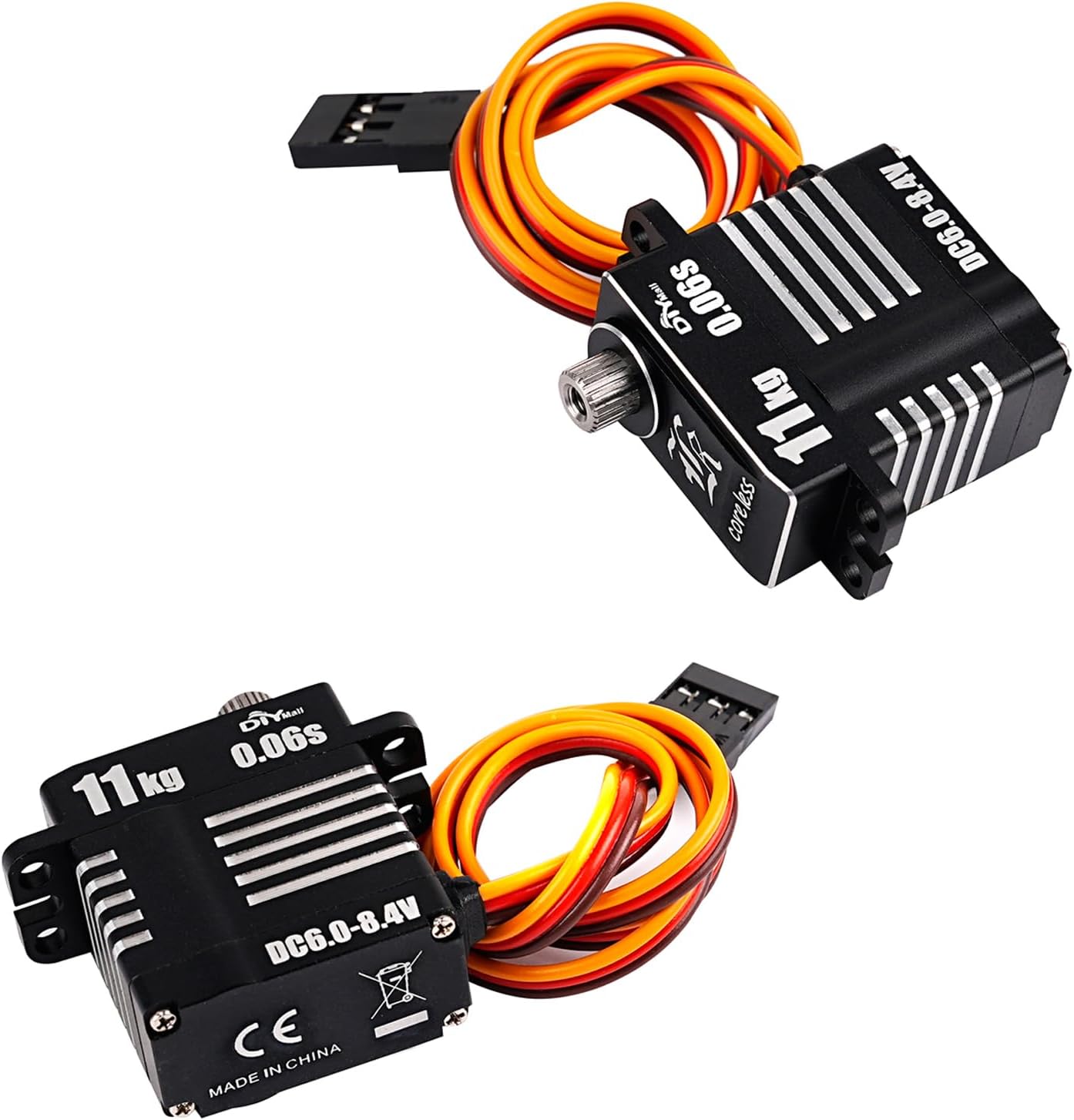 Dimensional drawing of the DIYmall 11KG Mini All-Metal Digital Servo