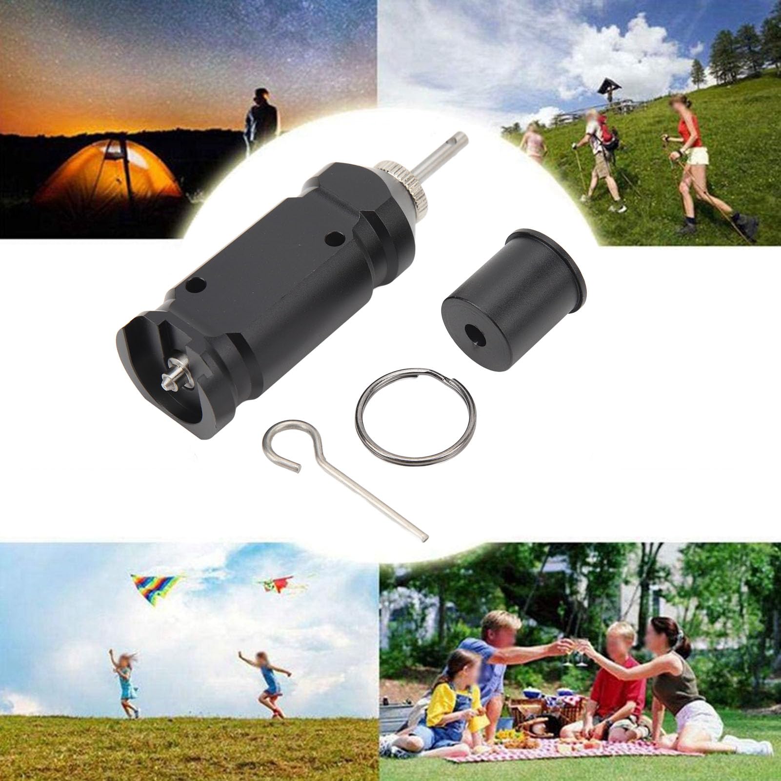 Dpofirs Alarme de Voyage de Camping Facile à Installer, Fiable et Réutilisable, Dissuasion Efficace pour Les Fermes de Campings Résidentiels