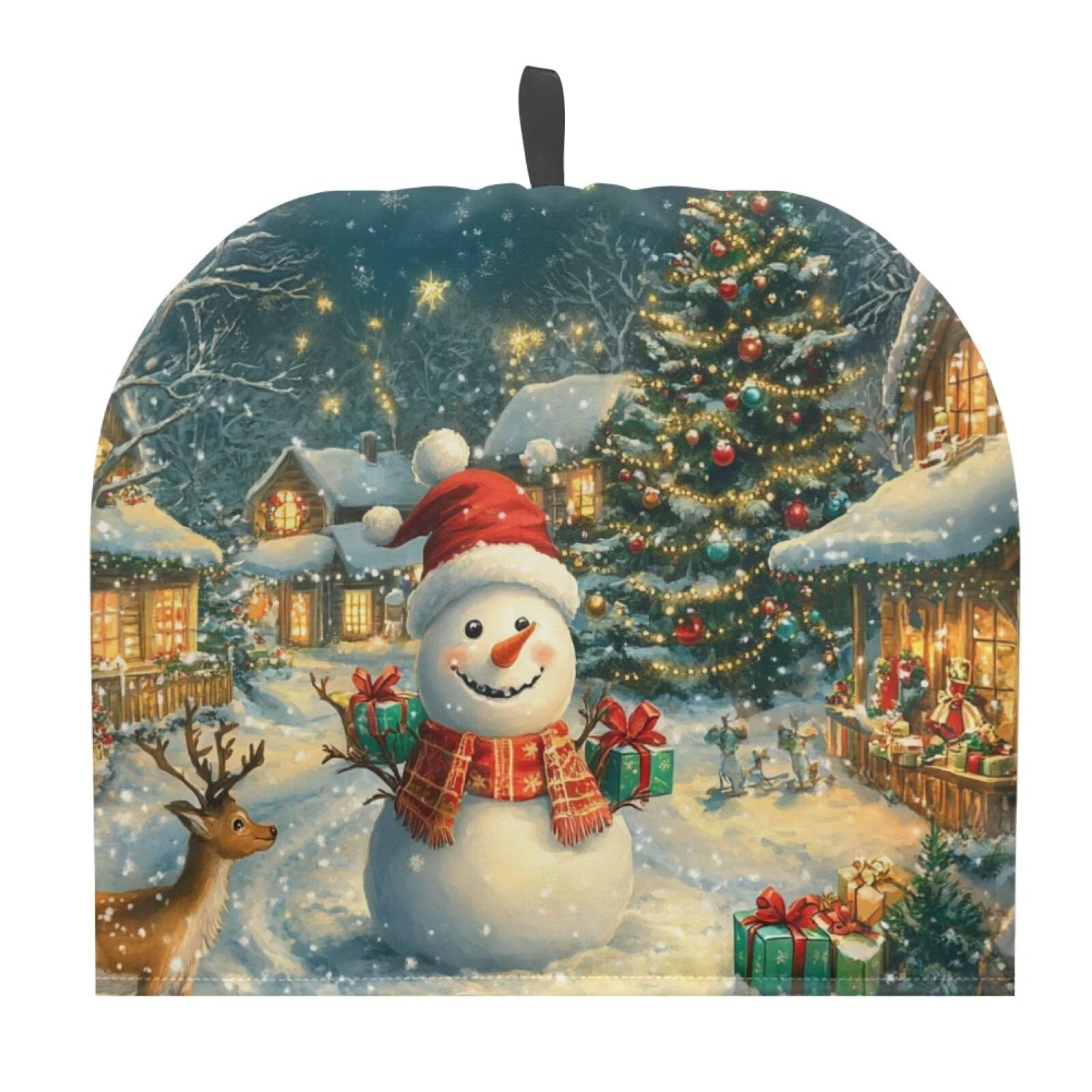 Tutolipy Christmas Tea Pot Cosy Insulating Large Tea Pot Cosies for Teapots Kitchen Accessory Home Table Decorative Breakfast Warmer Teapot Cozies Dust Proof Teapot Warmer,Snowman