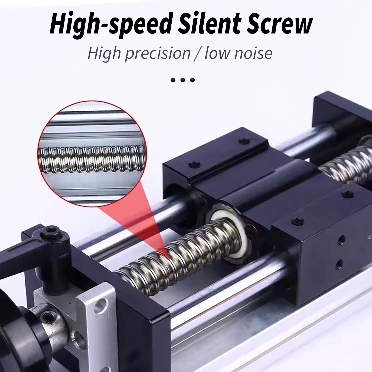 Tavolo scorrevole manuale Linear Rail 200 mm, Guida Lineare con Volantino, Piattaforma di Guida con Doppio Asse Ottico per Trasformazione Di Apparecchiature CNC