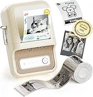 NIIMBOT Impressora de adesivos, fabricante de adesivos portáteis B21 Pro, fabricante de etiquetas Bluetooth, impressora de etiquetas HD 300DPI para fotos, notas, gráficos de estudo, máquina de