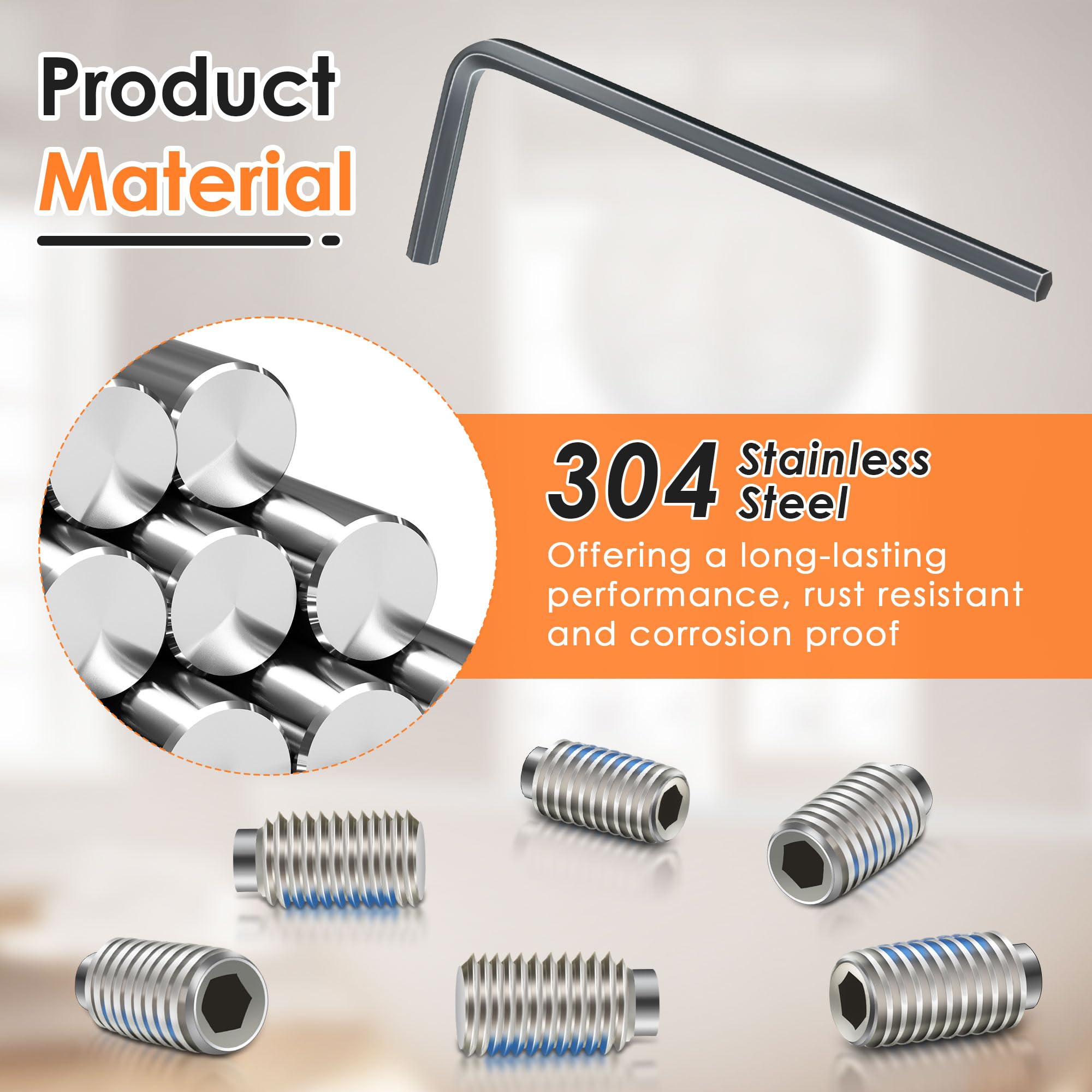 Enhon Set Screw Kit Replacement for 155023, Compatible with Moen