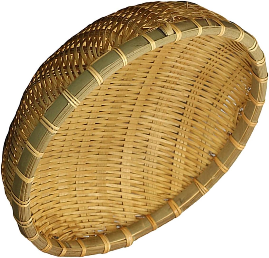 Bamboo Woven Food Dome Cover for Kitchen Food Preservation Tent Dish Protector and Clean for Bbqs and Outdoor Dining