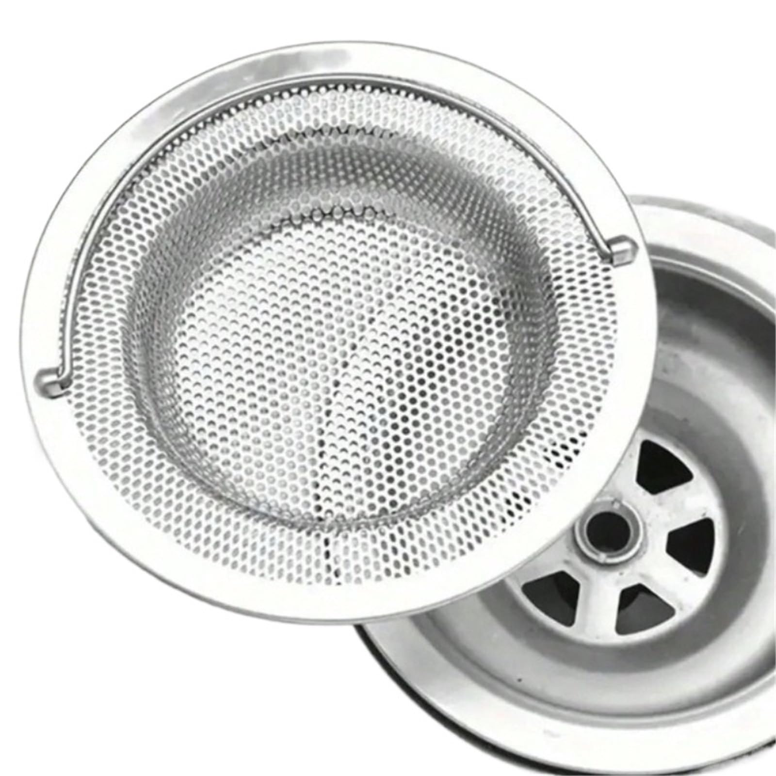 Baynopurin Color 1 Sink Strainer Waste 3Pcs Stainless Steel Sink Mesh Filter