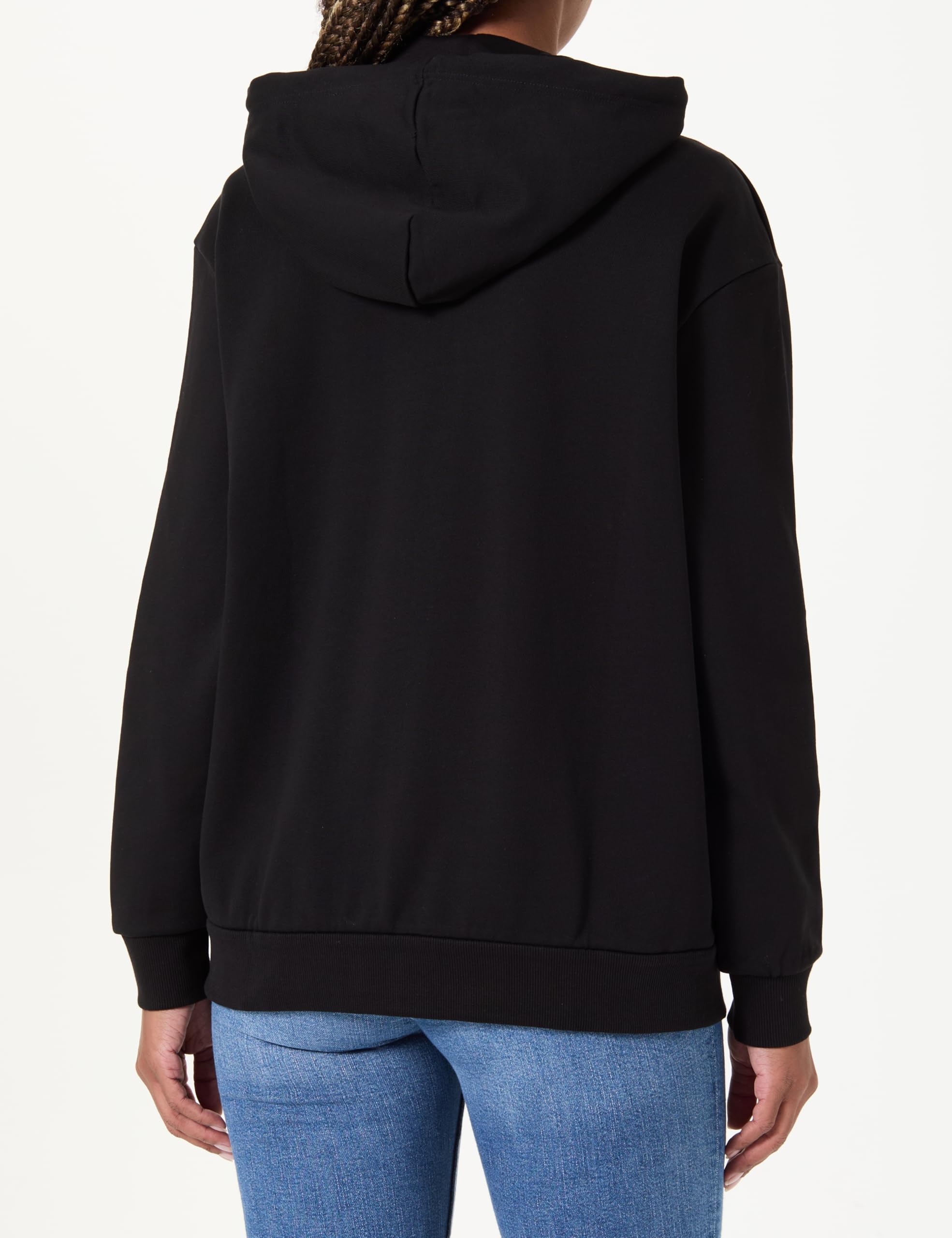 Armani Exchange Laced-up Hood Side Milano-New York Logo Sudadera con Capucha Mujer