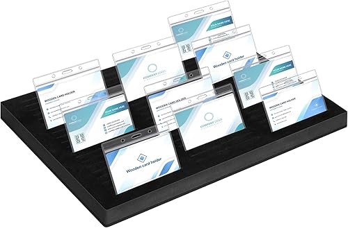 Miniatura 8 de Soporte para tarjetas de identificación, bandeja organizadora de tarjetas de identificación, organizador de insignias de nombre, de espuma con