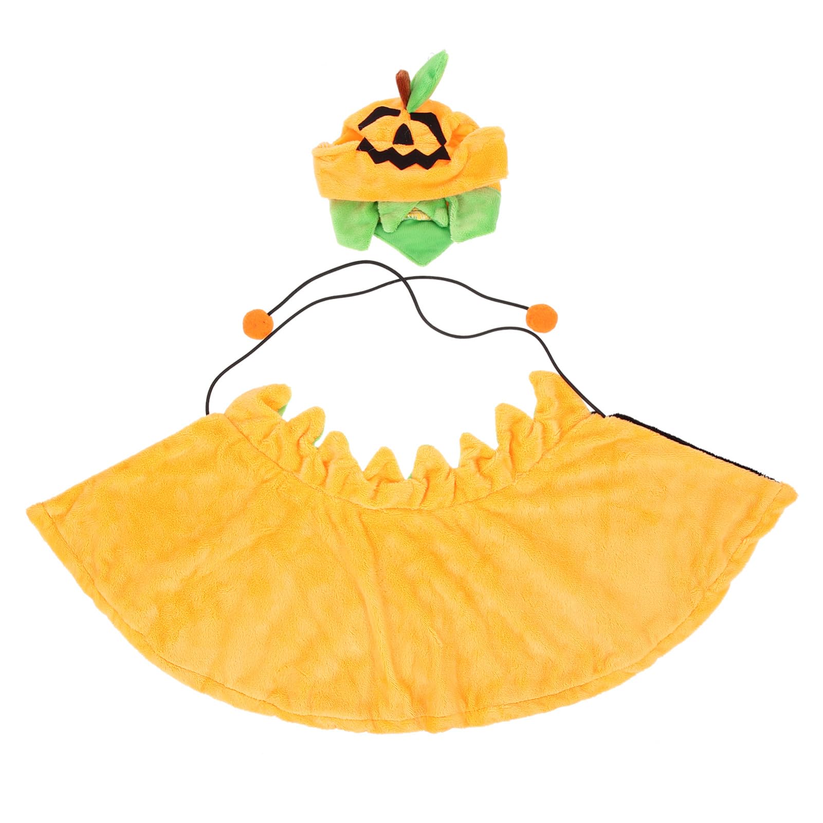BESPORTBLE 5sets Costumi Per Animali Domestici Cappello e Mantello Tema Zucca Per Halloween Accessori Per Cani e Gatti Abbigliamento Festivo Per Feste e Occasioni Speciali