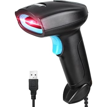 JIAN BOLAND Barcode Scanner USB Wired 1D CCD Handheld Scanner with Screen Scan, Plug &amp; Play Barcode Reader for PC, Cashier, S