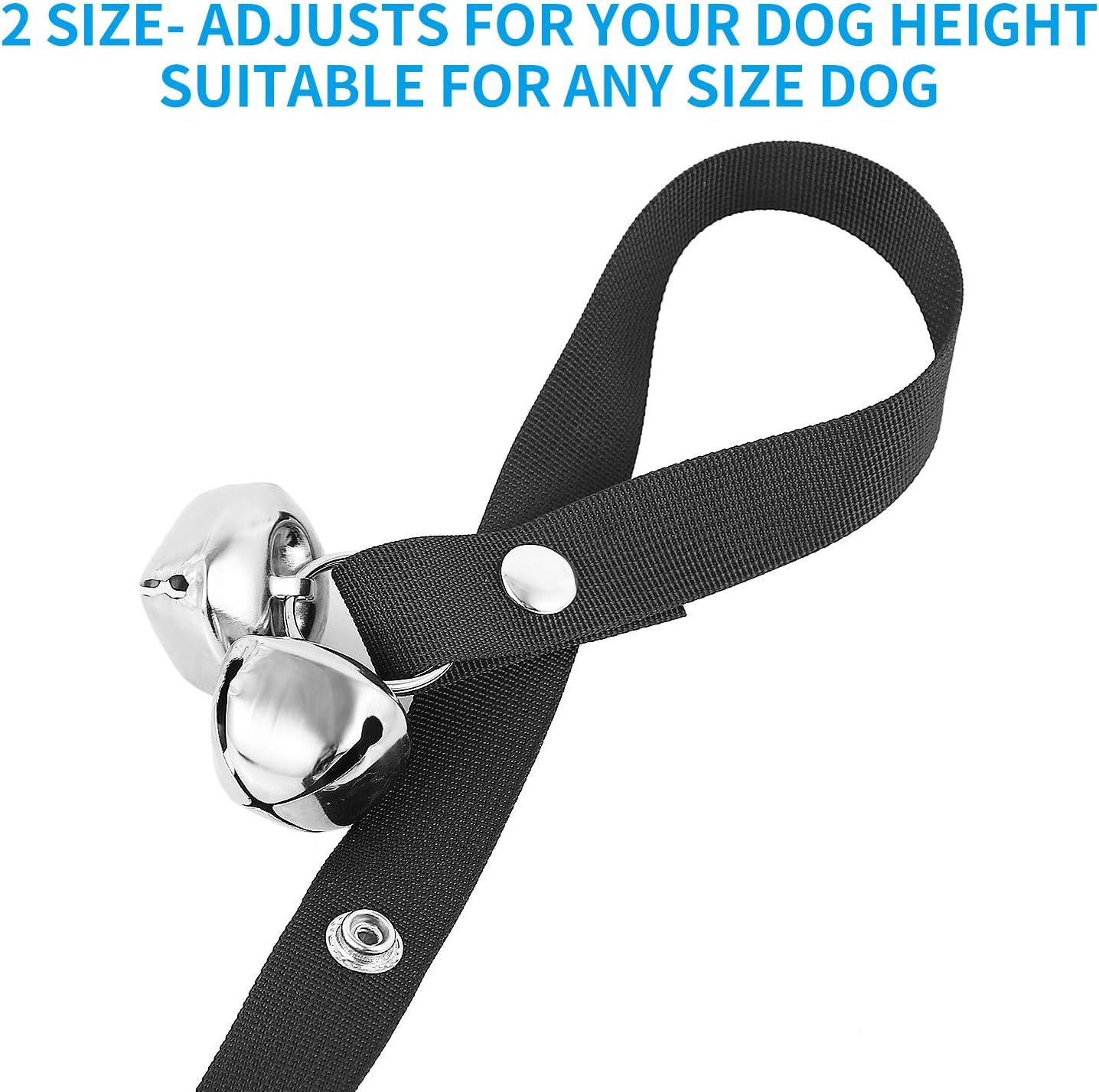 ETZ 2 Piece Dog Doorbell(Red and Black) for Pet Training,Easy to Adjust,6 Big Door Bells,Pleasant and Loud Doorbell,Thick and Durable Adjustable Belt Doorbell : Pet Supplies