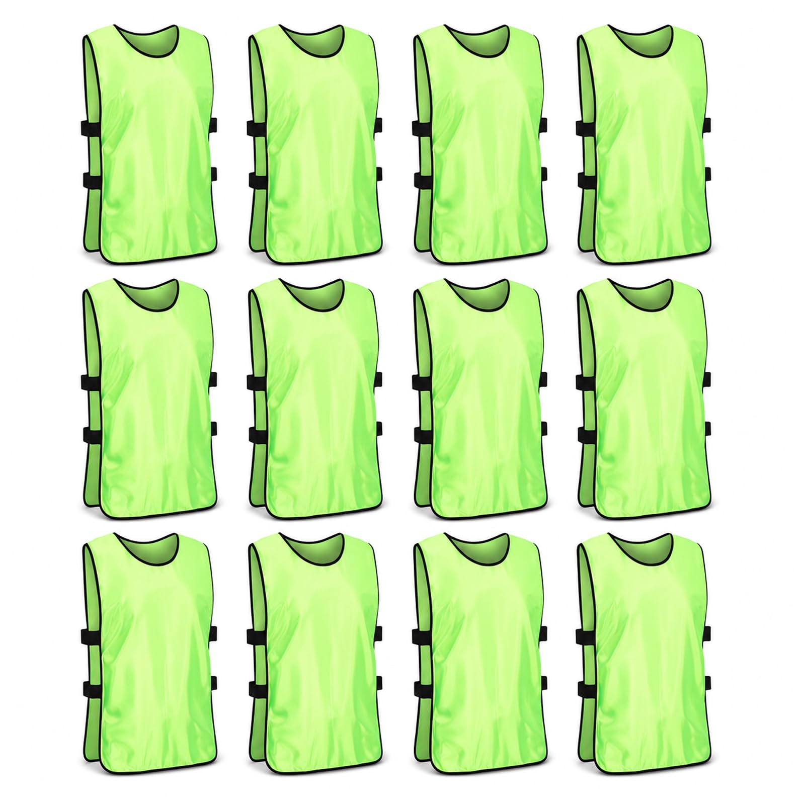 Chasubles D'entraînement Sport,12 Pièces 47 x 70cm Chasuble Football Adulte,Gilet De Sport Adultes,Chasuble De Entraînement Sport Pour Pratique Football,Rugby,Hockey,Basket,Femme,Homme