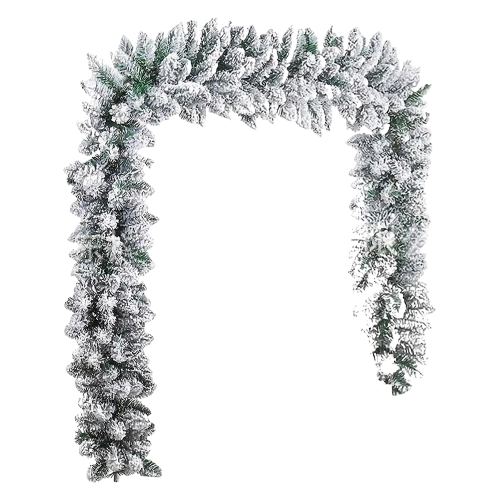 Guirlande de Noël enneigée pour cheminée et décoration de porte d'entrée