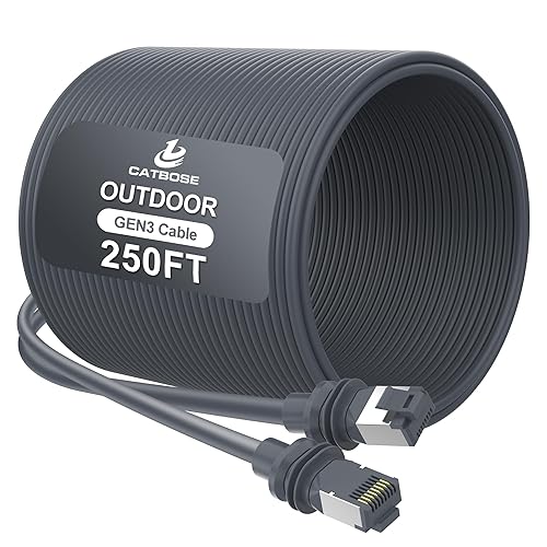 Miniatura 10 de Cable Starlink Gen3 de 20 pies, cable V3 estándar para exteriores para kit Starlink, núcleo de cobre 100% puro 26AWG, impermeable, cable de