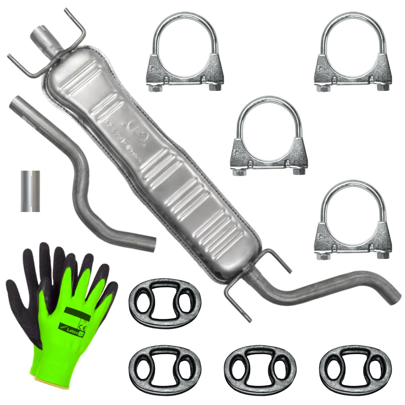 POLMOstrow Auspuff Mitteltopf für Opel Zafira 2 II B 1.6 1.8 2.2 Van 2005-2010