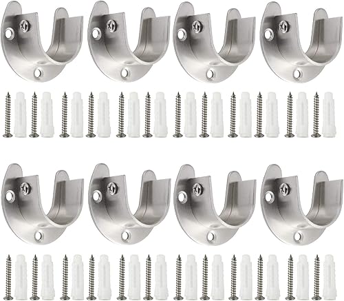 Soportes de barra de armario resistentes para barra de ducha, soportes para barra de armario, soportes para barra de armario, soportes de barra de