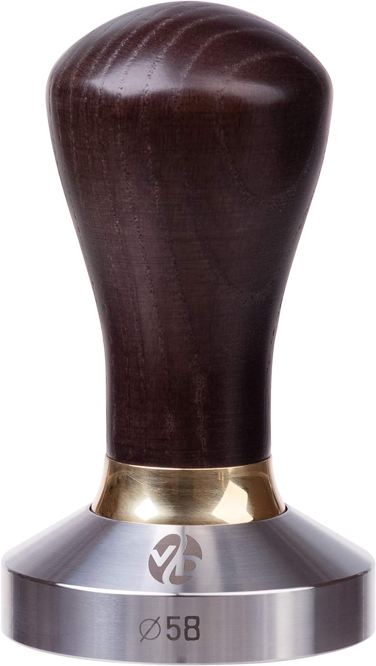 Tamper - Espresso Tamper - 58mm Tamper - Coffee Tamper Premium Series - Coffee Press Tool - Tamper Espresso - Stainless Steel Espresso Tamper - Handle Solid Wood - Pressure Base Tampers (venge, 58mm)