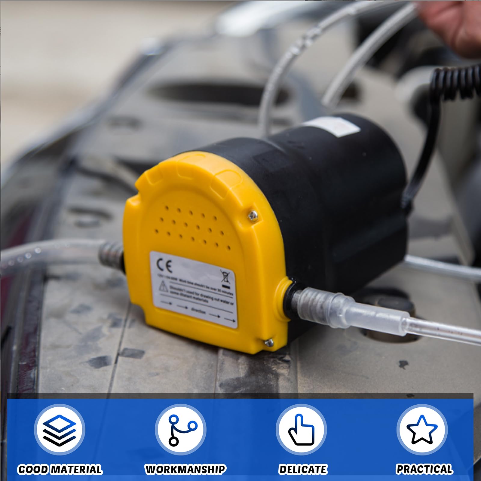 Pompe d'aspiration d'huile électrique, pompe diesel, pompe à huile 12V, pompe d'aspiration, pompe à huile, pompe diesel, pompes à carburant, pompe de transfert de carburant avec tuyaux pour bateaux