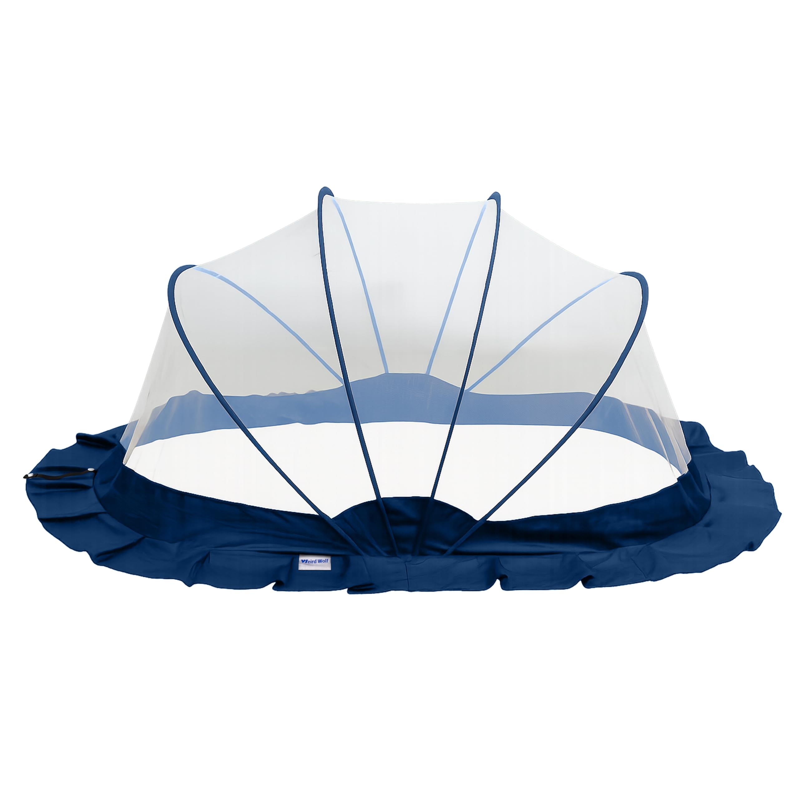 Weird Wolf Foldable Baby Mosquito Net, Bottomless Net for Infants, for Safe & Easy Use | 107 x 74 x 55 cms Mosquito Net for Baby, Toddlers & Infant (0-36 Months)