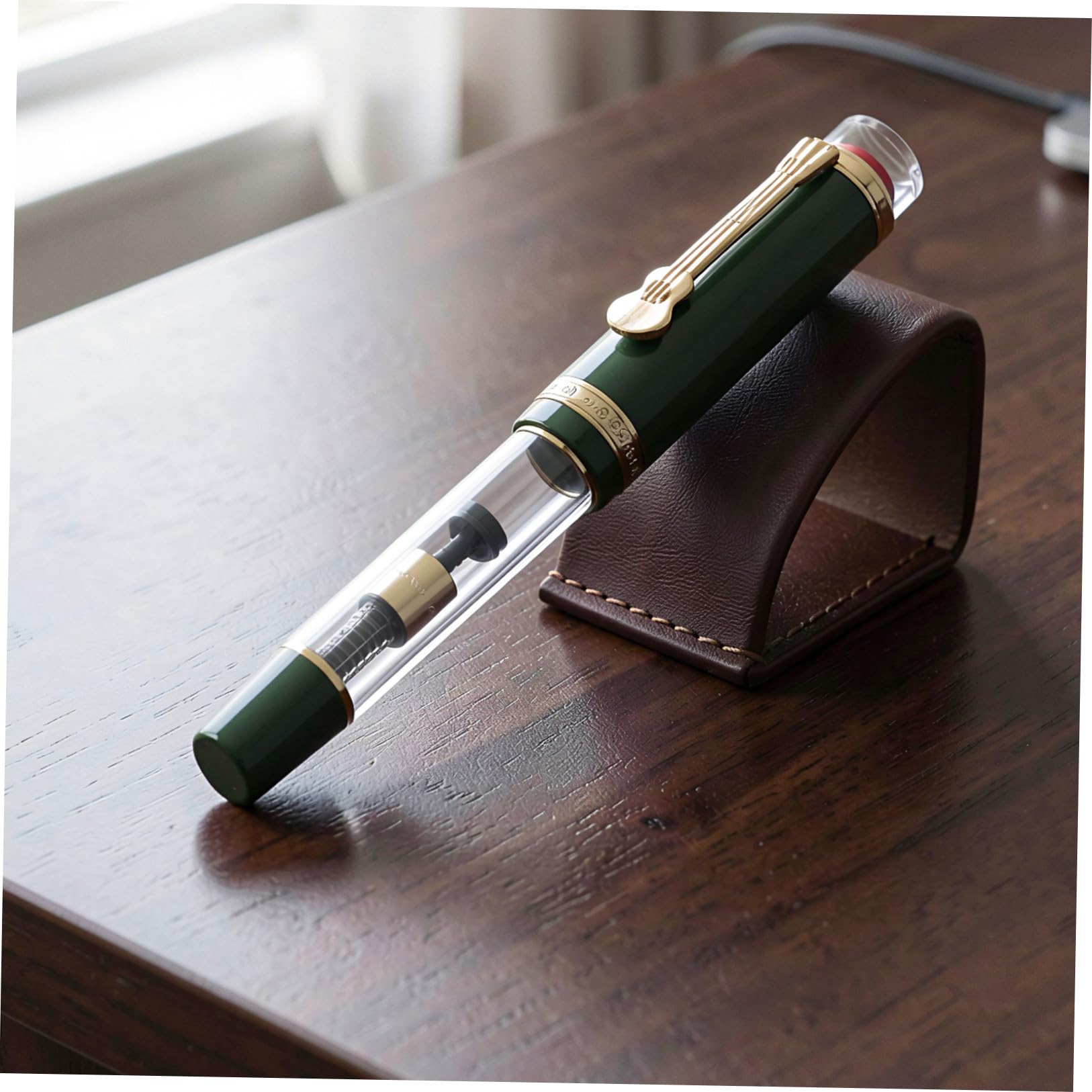 TEHAUX Resina Pluma Verde Estilográfica Recargable de Oficina