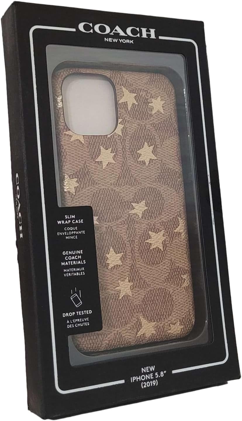 Coach Protective Case for iPhone 11 Pro (Khaki/Gold Foil Stars, iPhone 11 Pro 5.8")