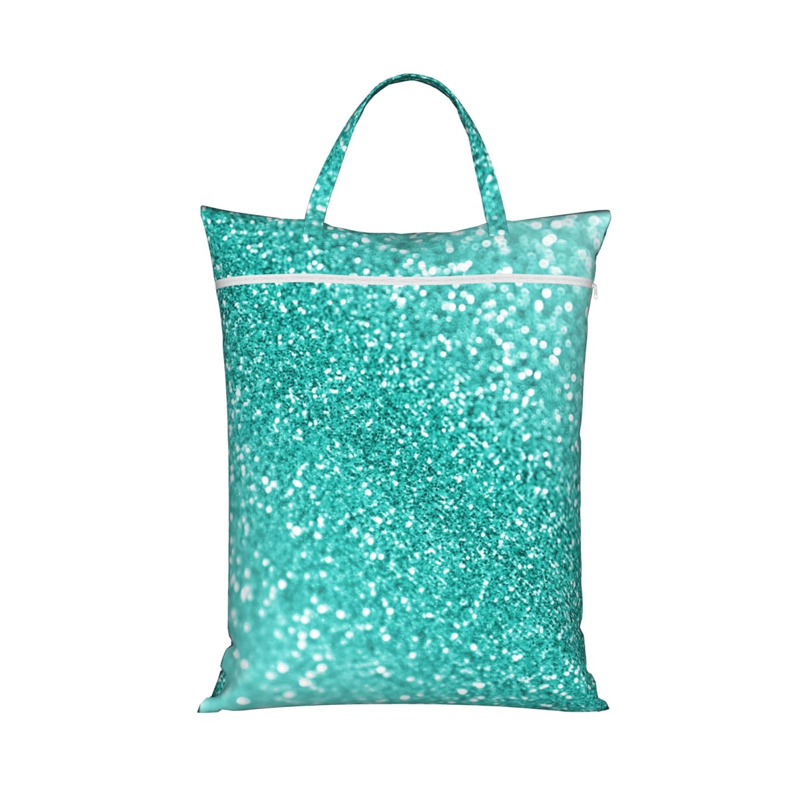 YFSGDLBN Glitter printed Travel dirty laundry bag clothes pack Storage Basket Bag