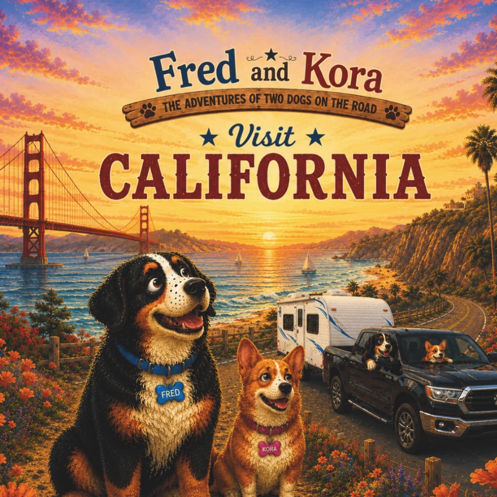 Fred & Kora Visit California: Two real dogs. One unforgettable adventure. (Fred & Kora Explore America)