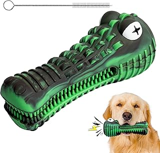 Sponsored Ad - Dog Chew Toys for Aggressive Chewers, Voerou Tough Dog Toothbrush Toy,Squeaky Durable and Indestructible In...