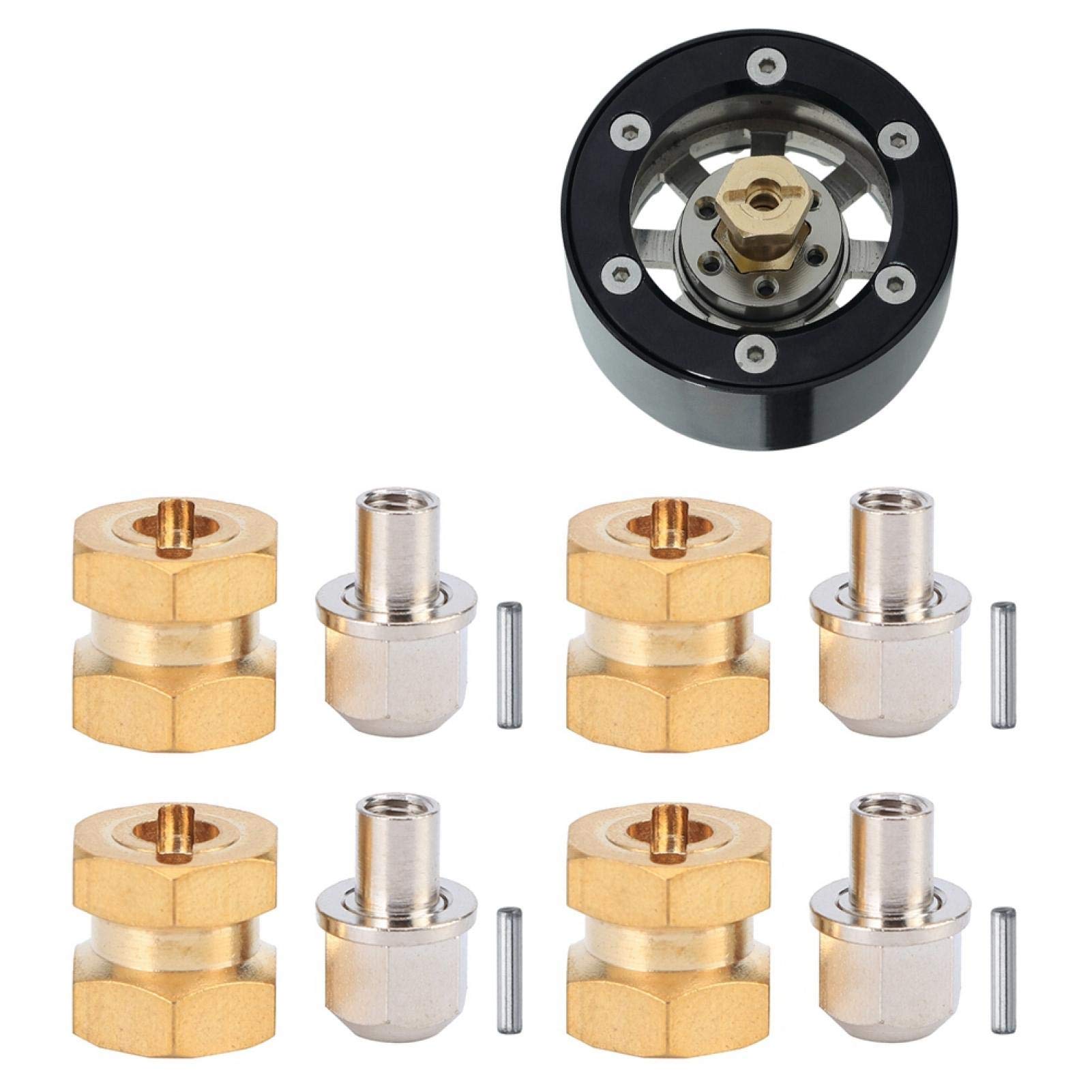 Estensione Esagonale da 12 mm, Vari Modelli Disponibili Distanziali Ruota Rc in Ottone Massiccio per Auto cingolata SCX10 90046 90047 1/10 RC(12mm)