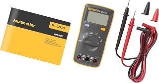Fluke 106 Palm-Sized Digital Multimeter - Compact Rugged Tester for AC/DC Voltage, Current to 10A, Resistance & Capacitance