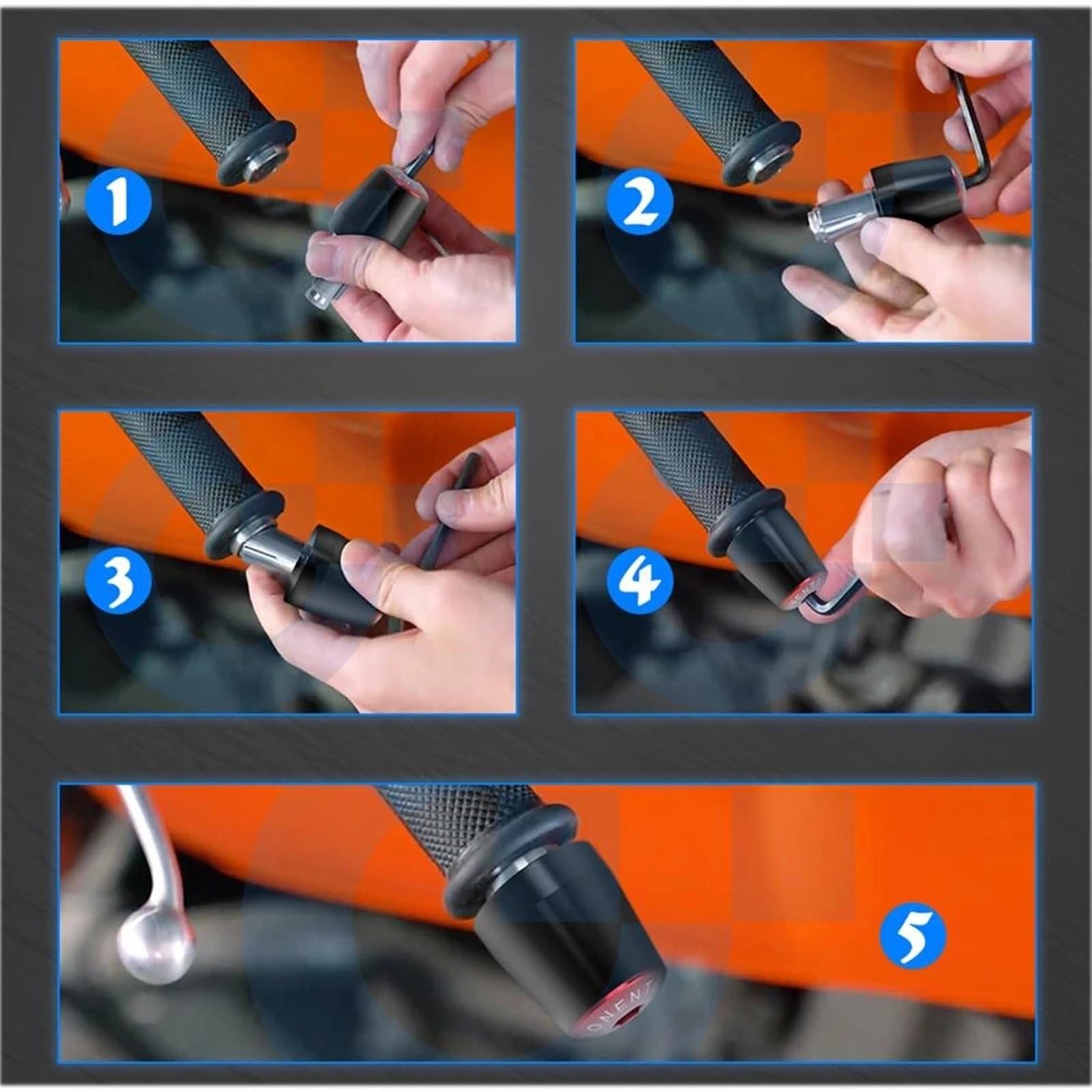 Contrappesi Manubrio Moto PER H-ONDA SH125 150 300 SH300 150 125 i SH 150 150i 2003-2021 2020 2023 2022 Moto Manopole Manubrio Tappo Bar End tappi per le orecchie(P)