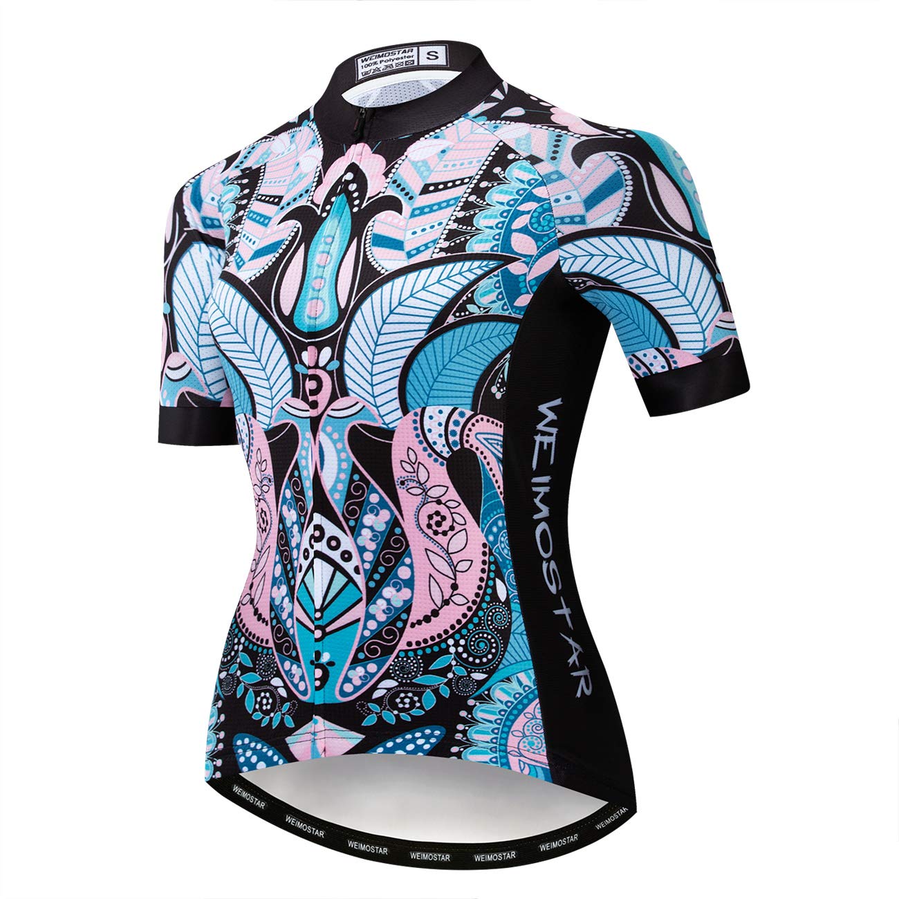 weimostar Fahrrad-Trikot für Damen, Mountainbike-Kleidung, Sommer-Rad-Top, kurzärmlig, MTB-Jersey, schnelltrocknend
