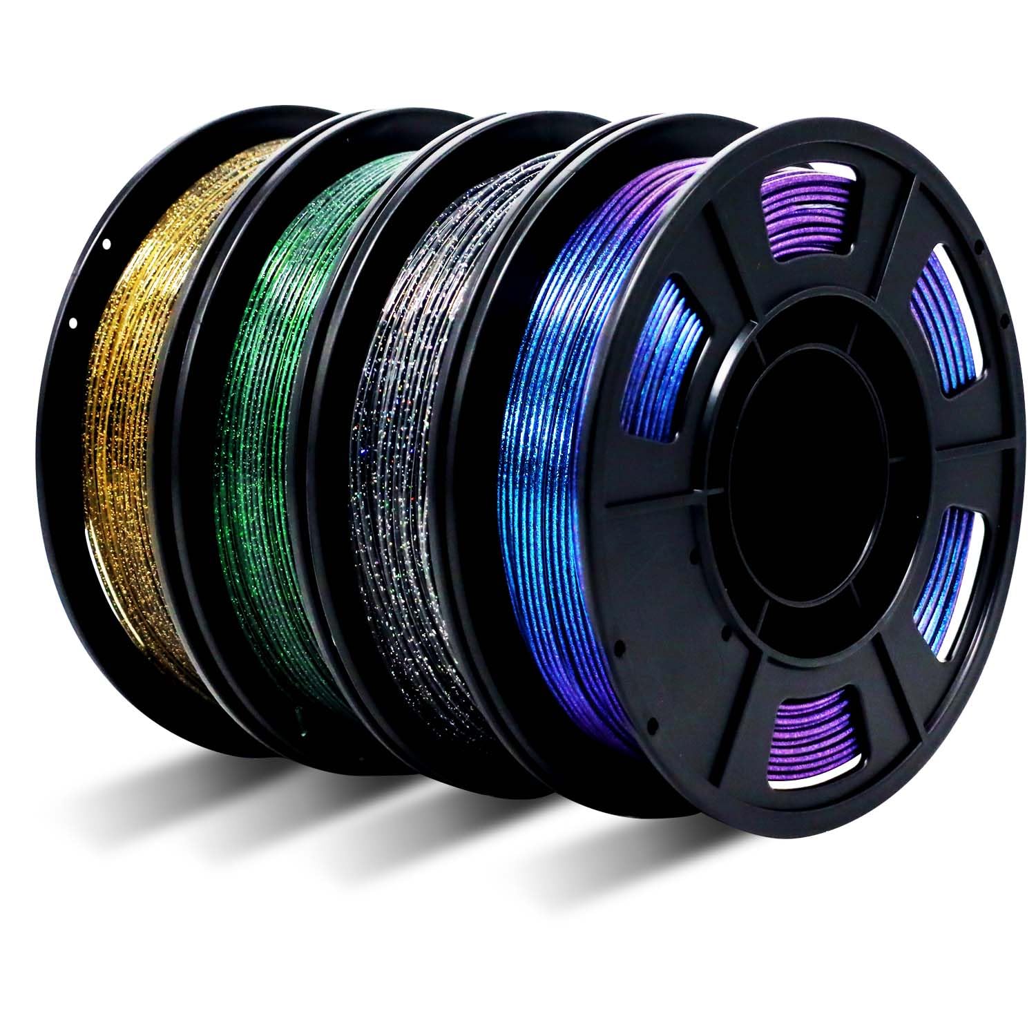 Dual Color PLA Filament - 4 Assorted Spools -32