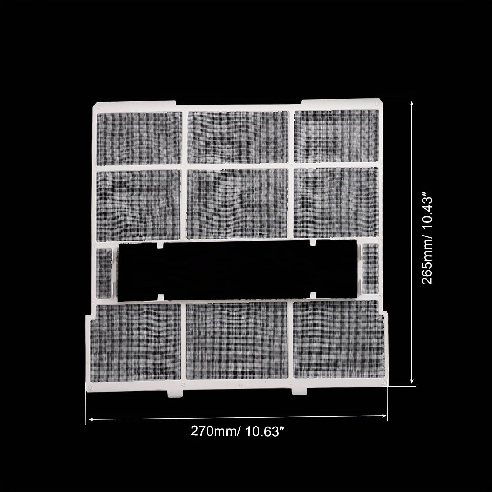 PATIKIL Aria Condizionatore Aria Filtro 27cm x 26,5cm x 7mm Bianco Nero | Aria Filtraggio Schermo Sostituzione, con Filtro Aria Schiuma, Plastica, per HVAC