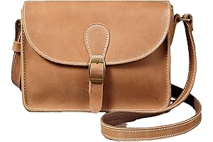 Handmade Leather Crossbody Bag - Small Brown Satchel