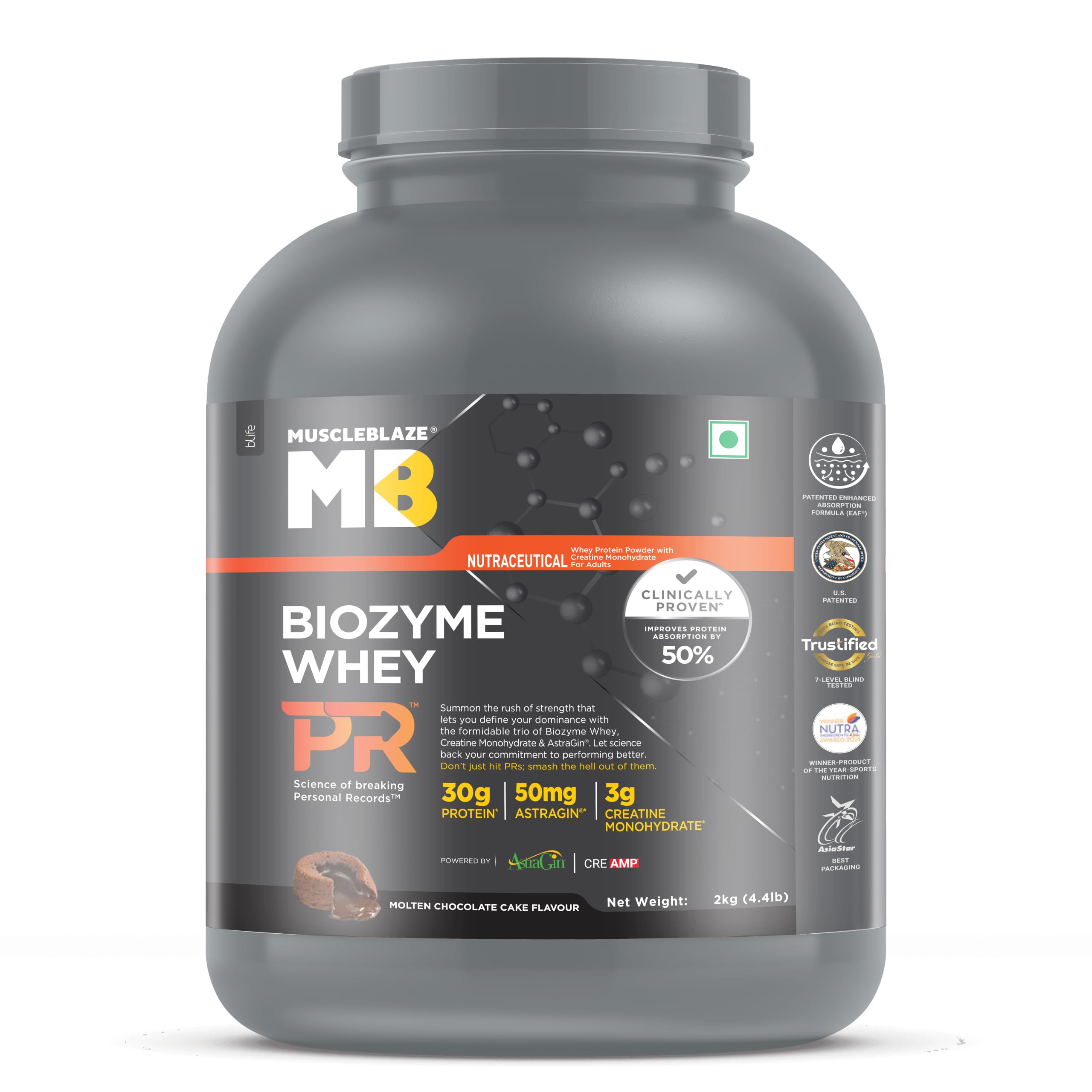 MuscleBlaze Biozyme Whey PR Protein Powder, 1kg (2.2lbs) — Amazon image 14