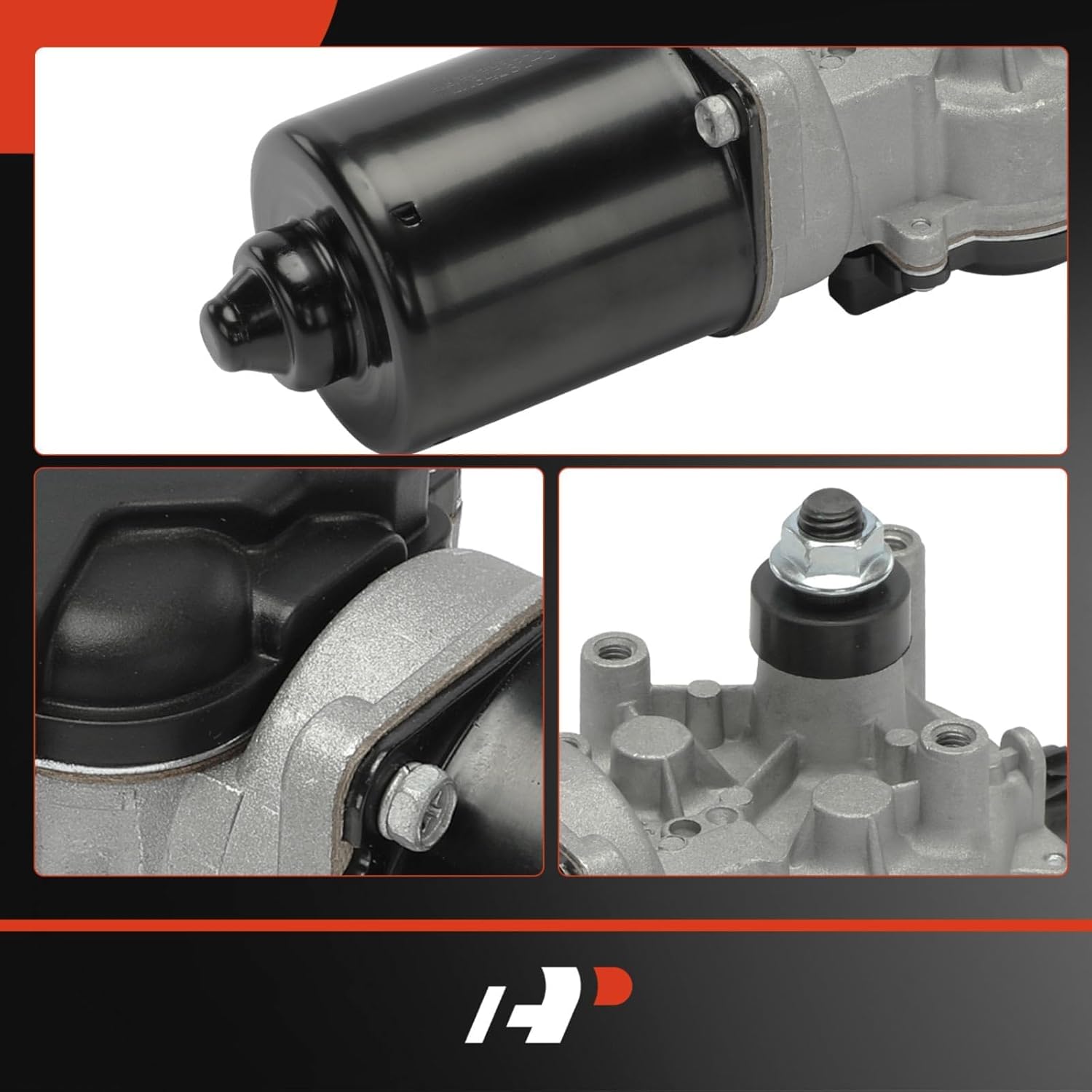 A-Premium Front Windshield Wiper Motor Compatible with Mitsubishi Lancer 2008-2017, 5-Pin