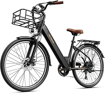 Heybike Cityscape 2.0 Electric Bike for Adults with Peak 1200W Motor, 468Wh Removable Battery, 50Miles 26" Electric Commuter Bike, 7-Speed,UL Certified
