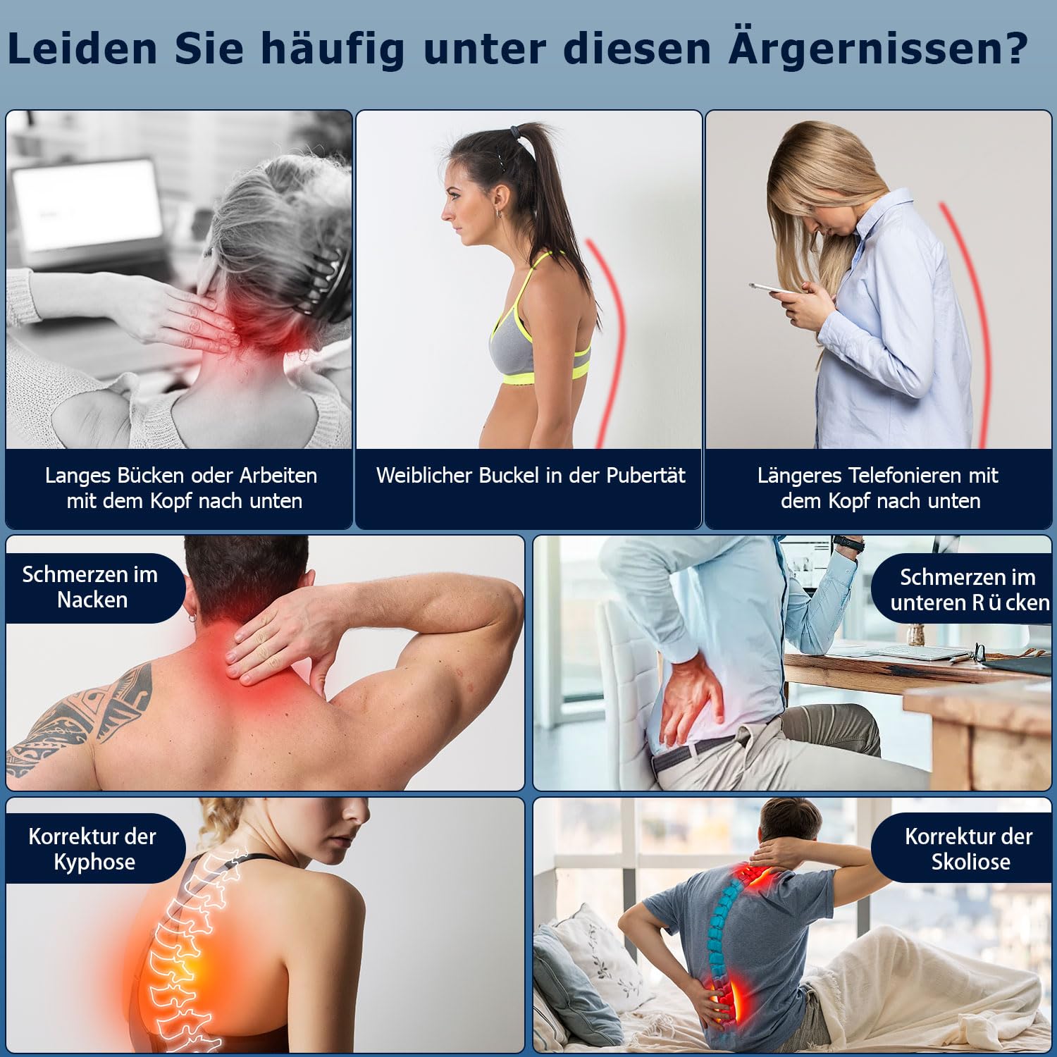 NovoBrace Correttore Postura Uomo Donna, Fascia Posturale Spalle e Schiena Traspirante,Schiena Dritta,Postura Schiena Donna,Busto Correttore Posturale,Fascia Posturale,Supporto Lombare,Nero(L)