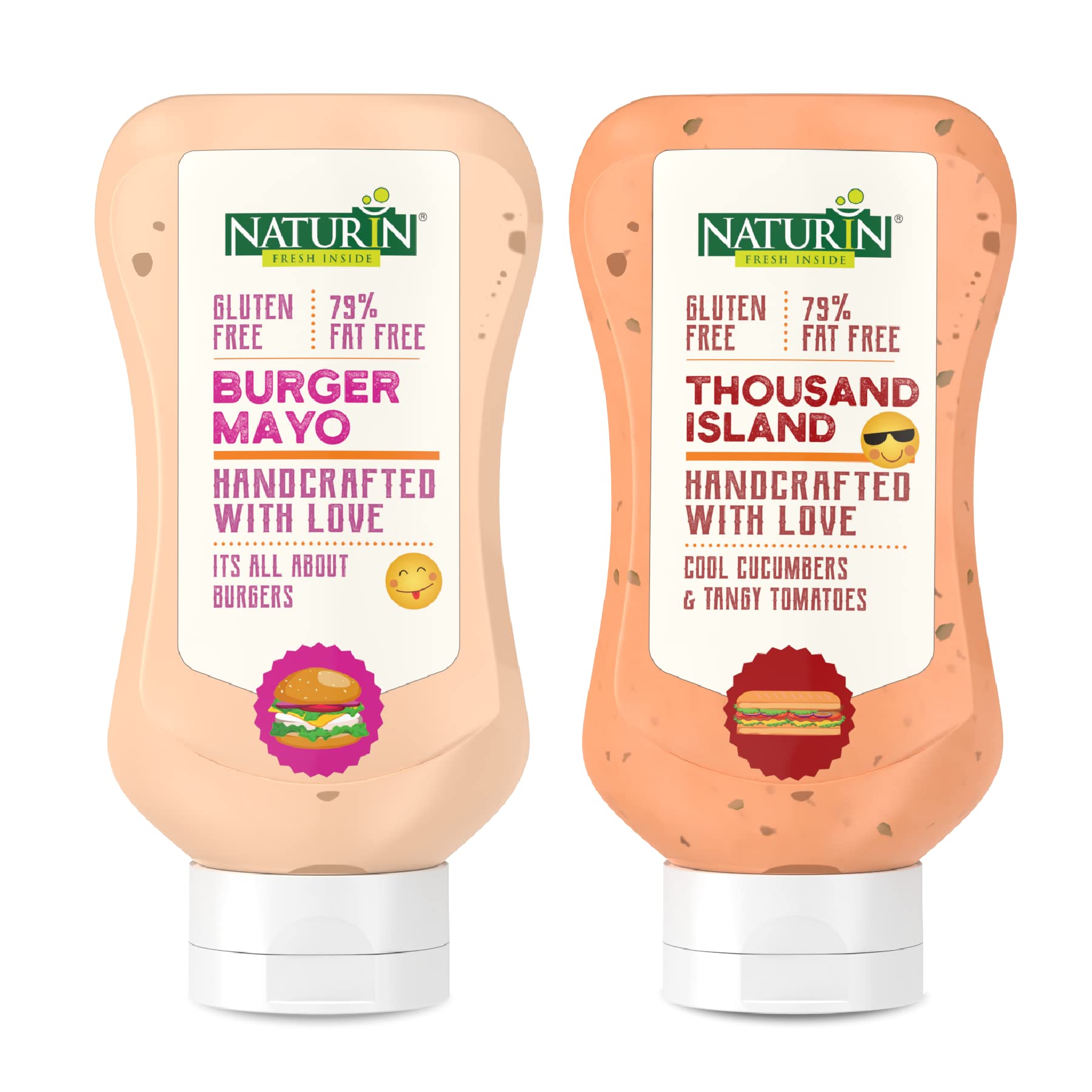 Naturin Combo Pack of 2-Burger Mayo 290g and Thousand Island 290g | Gluten Free | 100% Vegetarian & Eggless Mayonese | Mayonnaise for Burgers, Sandwiches, Rolls and more I Use as a spread or dressing (B097Q18L5T) Amazon Price History, Amazon Price Tracker