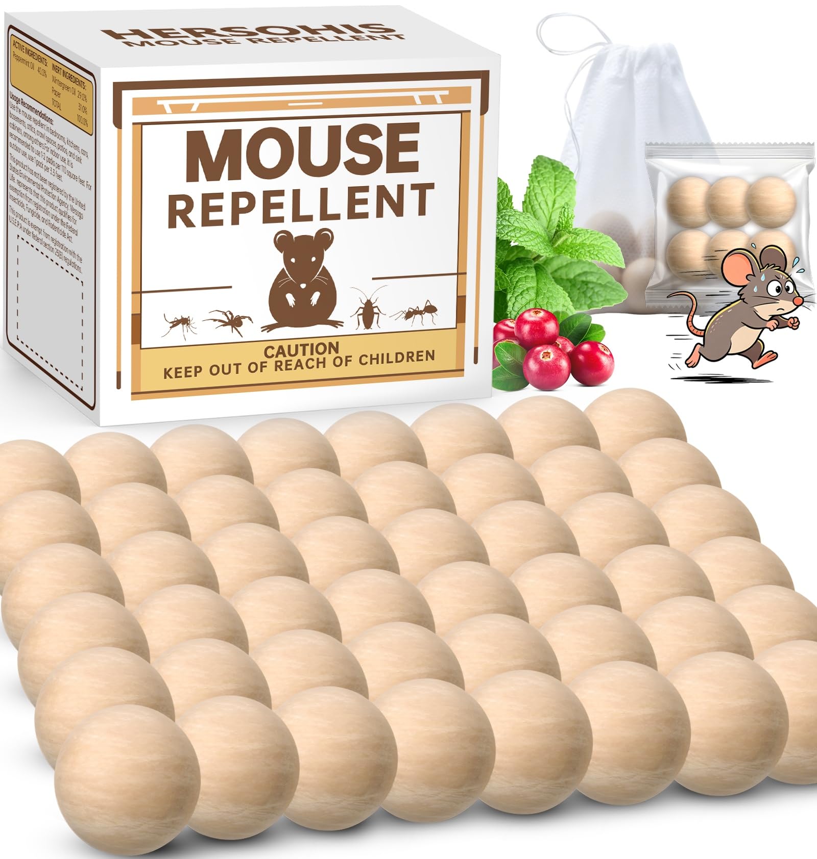 Rodent Repellent 48 Balls hersohis