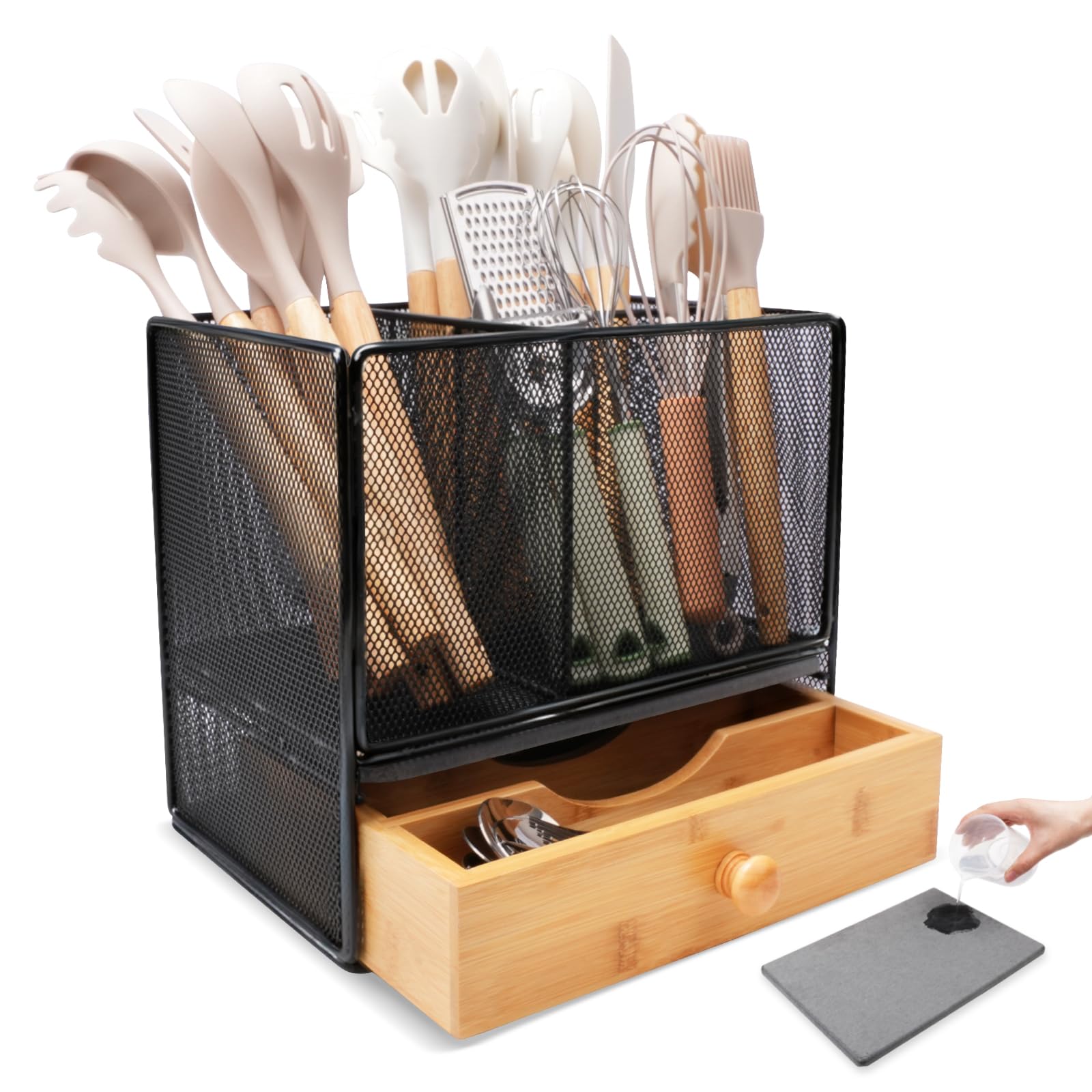 Idcymoul Kitchen Utensil Holder Countertop