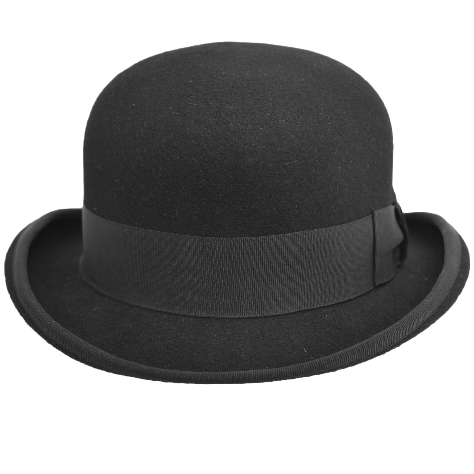 Melegari Cappello a Bombetta Feltro di Lana Modello Laurel & Hardy | Bombetta Inglese | Uomo Donna| Estate Inverno