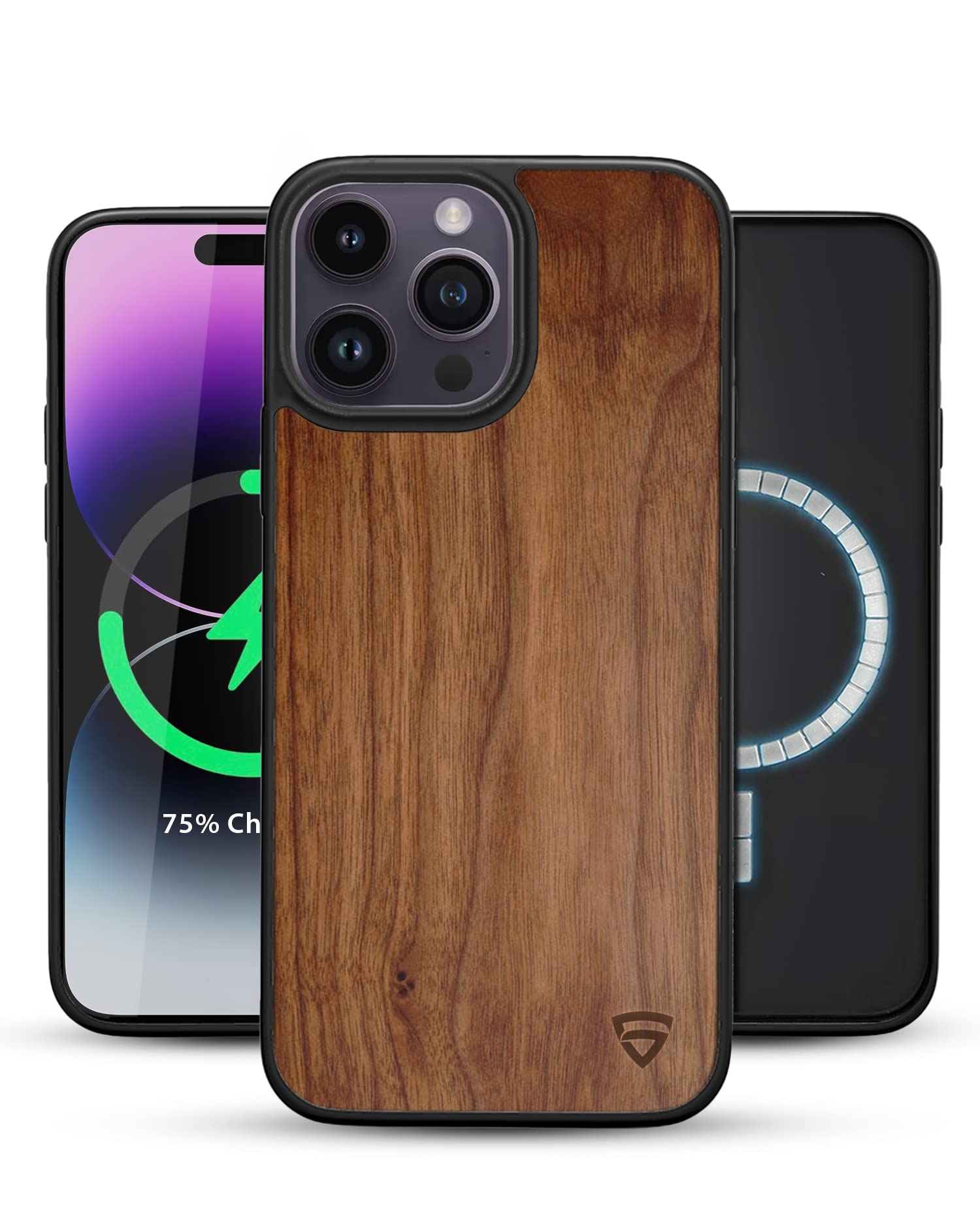 RAEGR iPhone 14 Pro Max Case | Magnetic Case | Supports Mag-Safe Wireless Charging | Elements Armor MagFix Case/Cover Designed for iPhone 14 Pro Max (6.7-Inch) 2022 - Walnut Wood RG10376