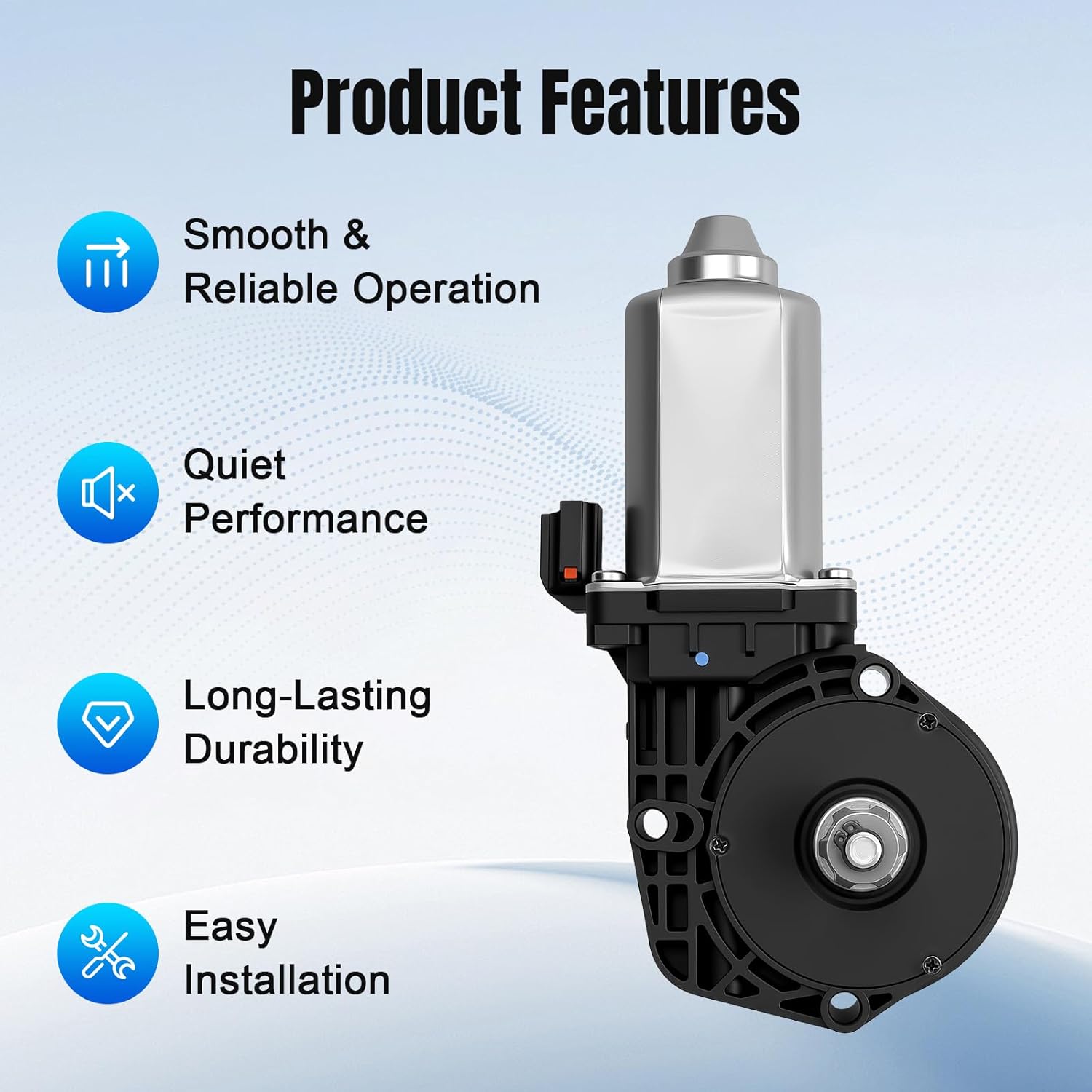 Front Right Passenger or Rear Left Driver Side Power Window Motor Compatible with 1992-2011 Ford Crown Victoria Mercury Grand Marquis, 90-11 Lincoln Town Car, Mercury Marauder 2003-2004,742-253