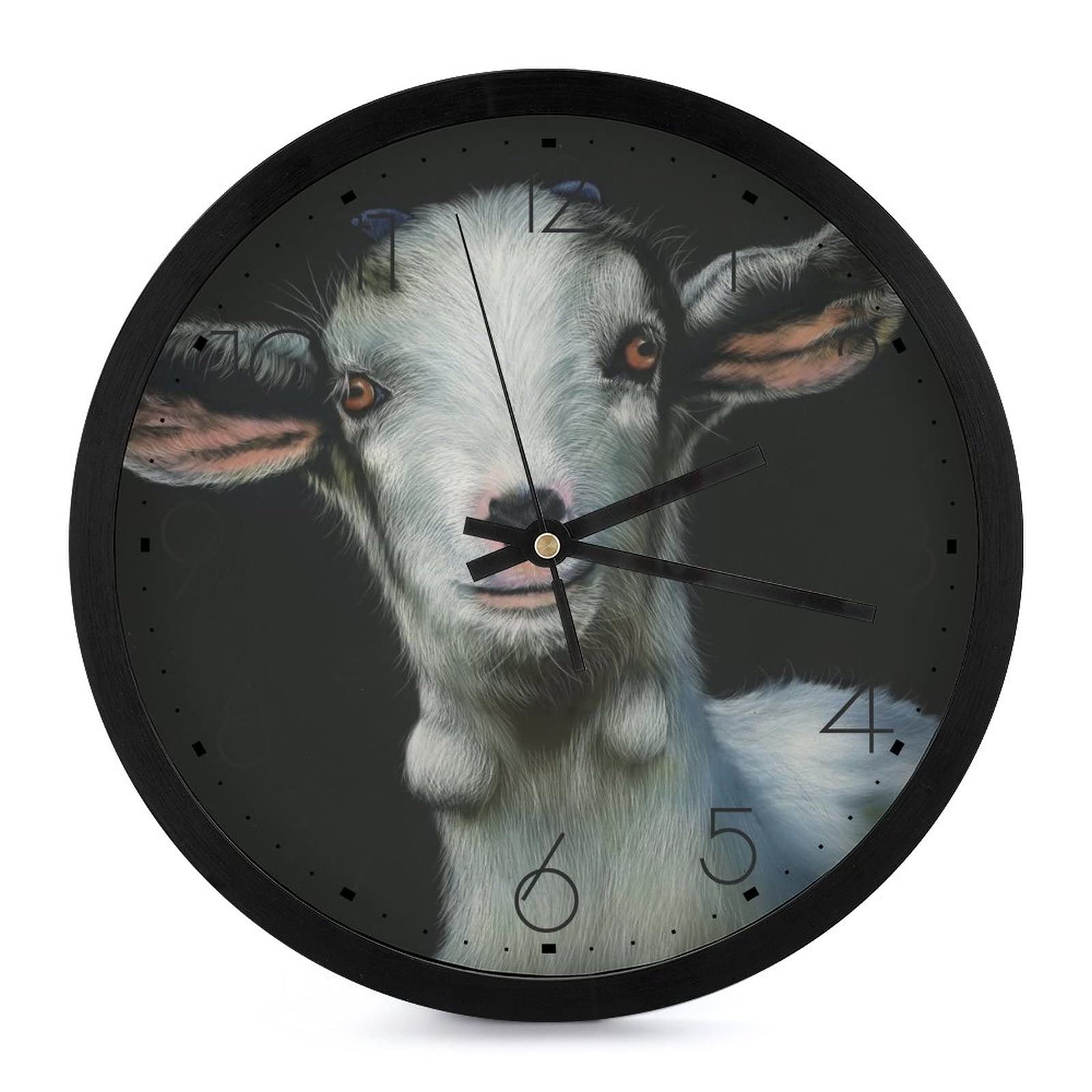 Horloge murale ronde mouton 25.4cm pour déco salon et cuisine