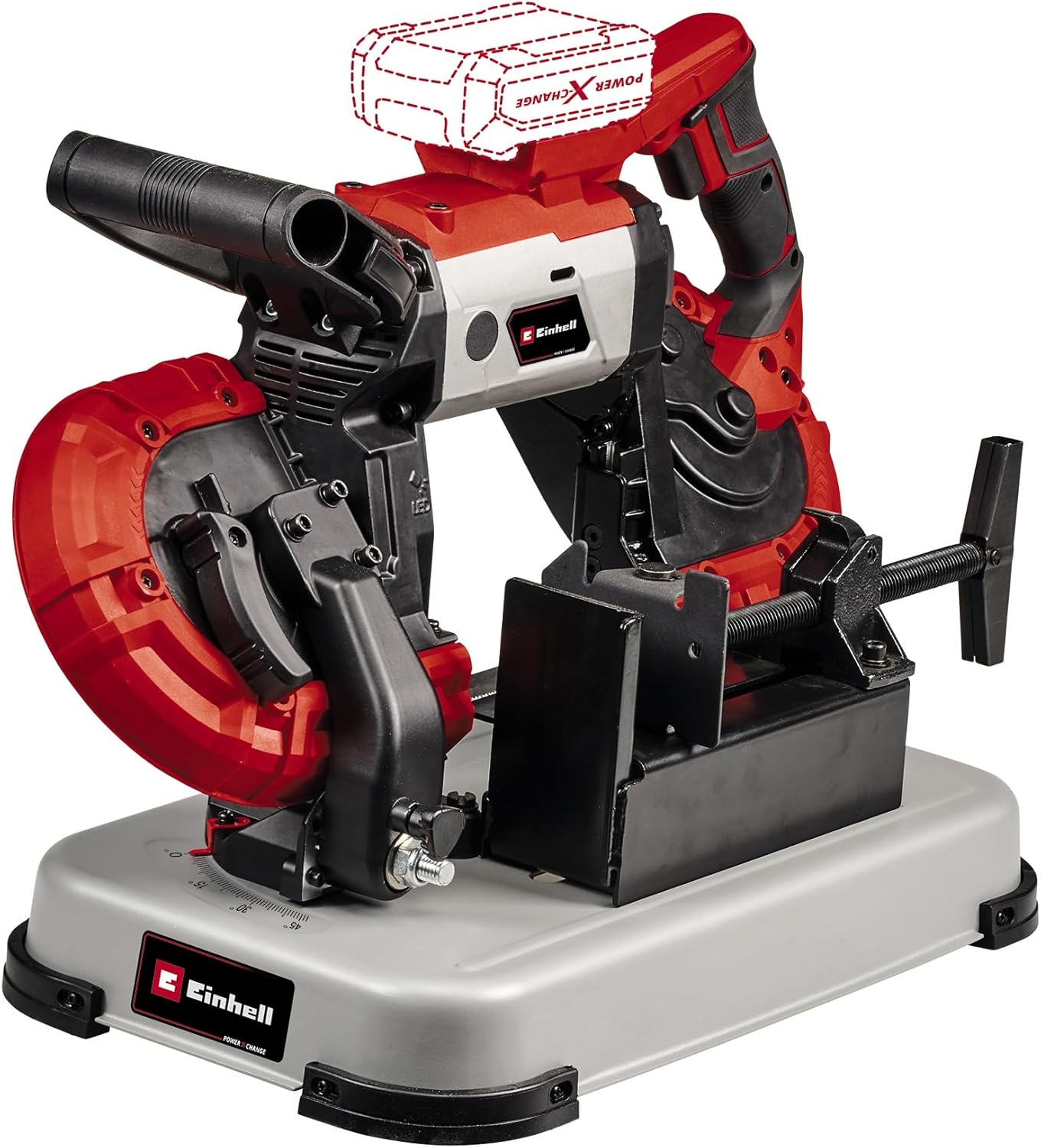 Einhell Power XChange 18V Cordless Band Saw with Base 115mm Cutting